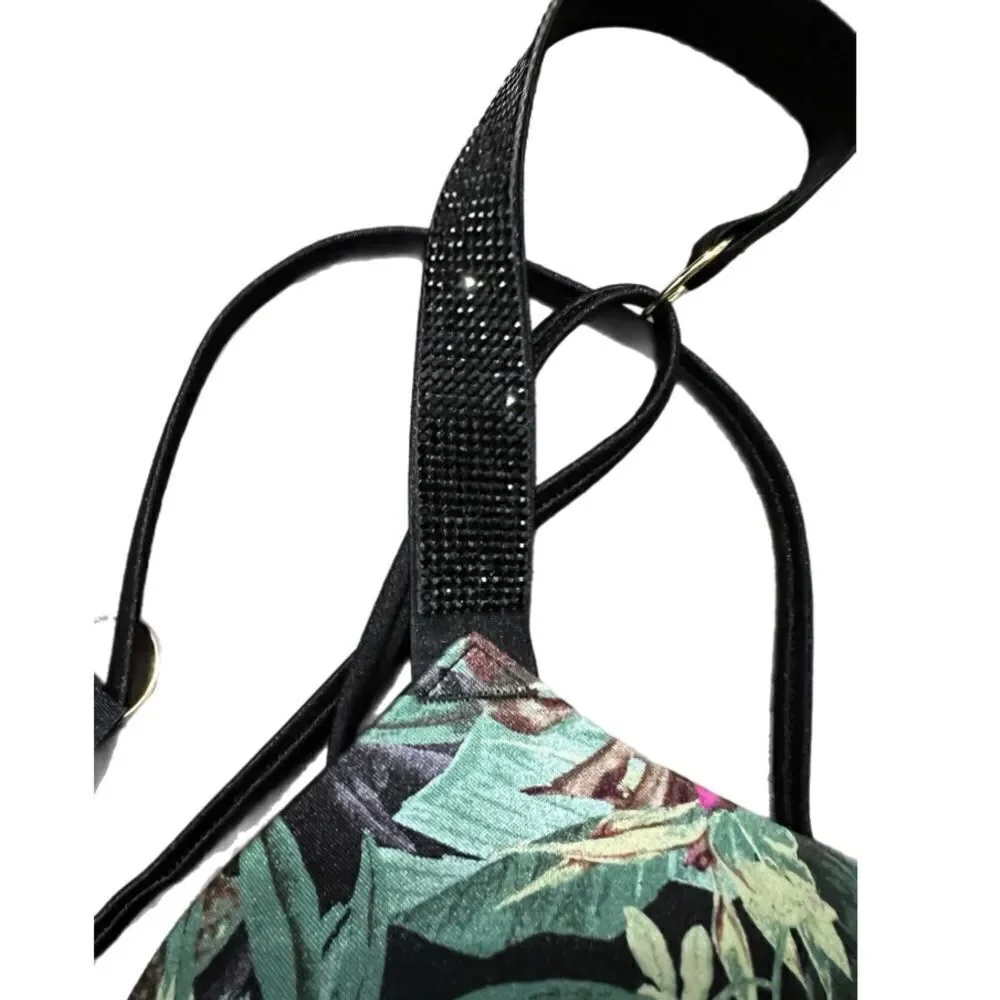 Victorias Secret Swim Bombshell Shine Strap Add-2-Cups Push Up Bikini Top 32D